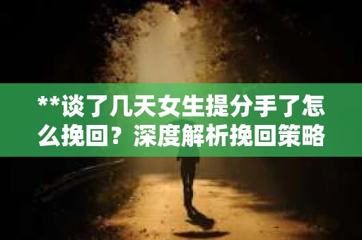 **谈了几天女生提分手了怎么挽回？深度解析挽回策略**