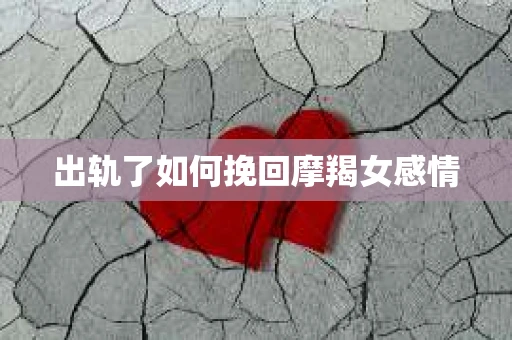 出轨了如何挽回摩羯女感情