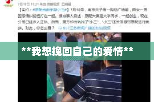 **我想挽回自己的爱情**