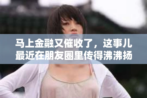 马上金融又催收了，这事儿最近在朋友圈里传得沸沸扬扬。说实话，我也有点好奇，这马上金融到底是怎么回事？催收又是怎么一回事？今天，我就来跟大家聊聊这个话题。