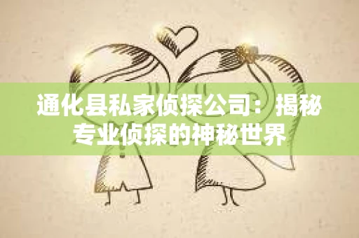 通化县私家侦探公司：揭秘专业侦探的神秘世界