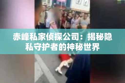赤峰私家侦探公司：揭秘隐私守护者的神秘世界
