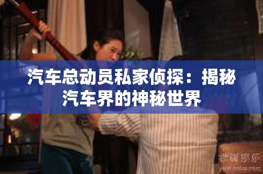 汽车总动员私家侦探：揭秘汽车界的神秘世界