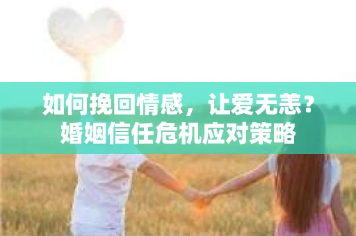 如何挽回情感，让爱无恙？婚姻信任危机应对策略