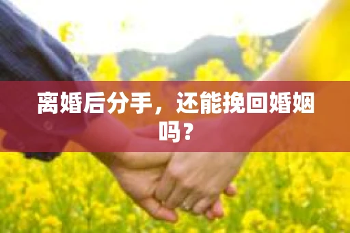 离婚后分手,还能挽回婚姻吗? 离婚后分手,还能挽回婚姻吗?