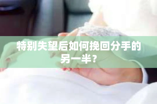 特别失望后如何挽回分手的另一半？
