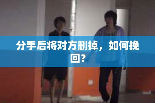 分手后将对方删掉，如何挽回？
