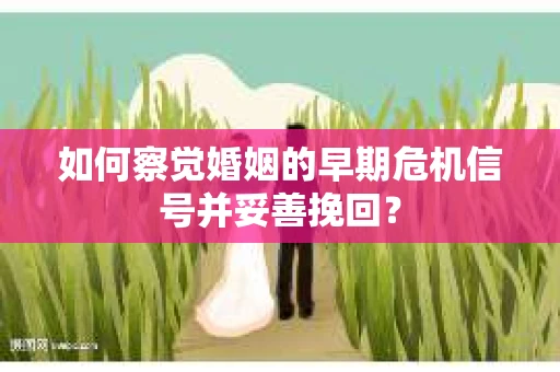 如何察觉婚姻的早期危机信号并妥善挽回？