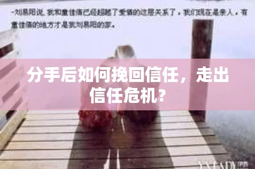 分手后如何挽回信任，走出信任危机？