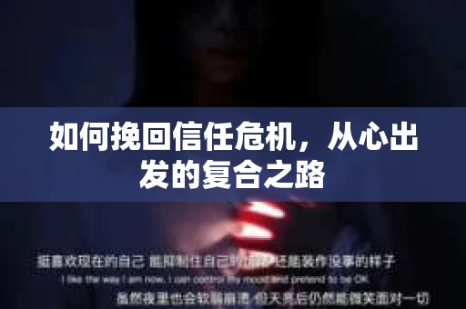 如何挽回信任危机，从心出发的复合之路